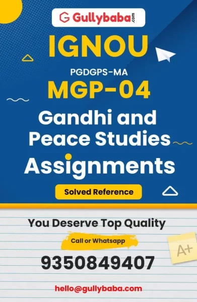 MGP-04 IGNOU Solved Assignments