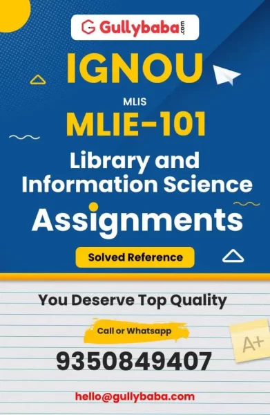 IGNOU MLIE-101 Solved Assignment