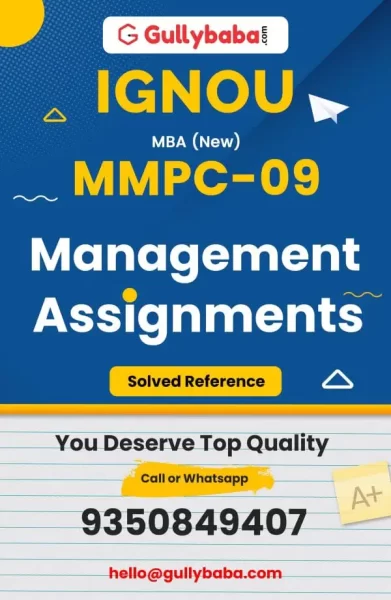 IGNOU MMPC-09 Solved Assignment