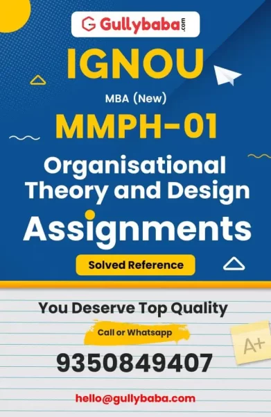 IGNOU MMPH-01 Solved Assignment