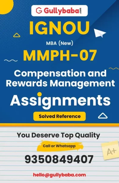 IGNOU MMPH-07 Solved Assignment