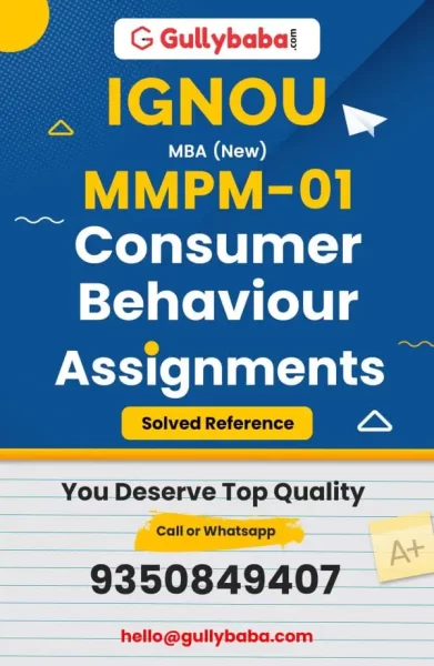 IGNOU MMPC-01 Solved Assignment