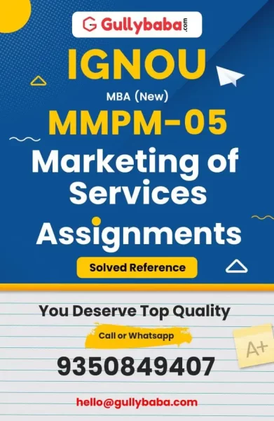 IGNOU MMPM-05 Solved Assignment