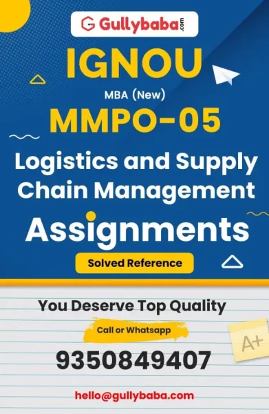 IGNOU MMPO-05 Solved Assignment
