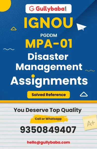 IGNOU MPA-01 Solved Assignment