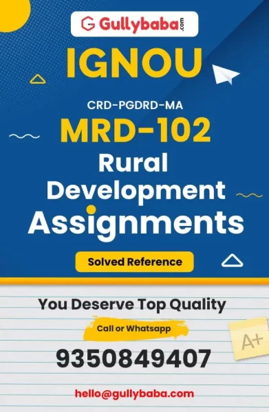 IGNOU MRD-102 Solved Assignment