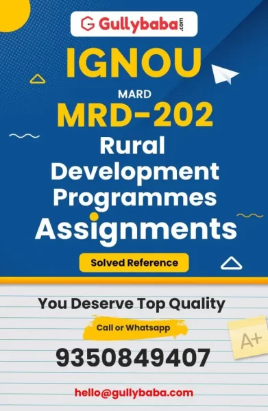 IGNOU MRD-202 Solved Assignment