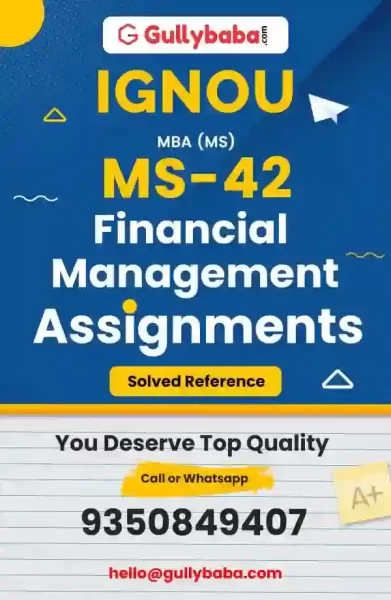 IGNOU MS-42 Solved Assignment
