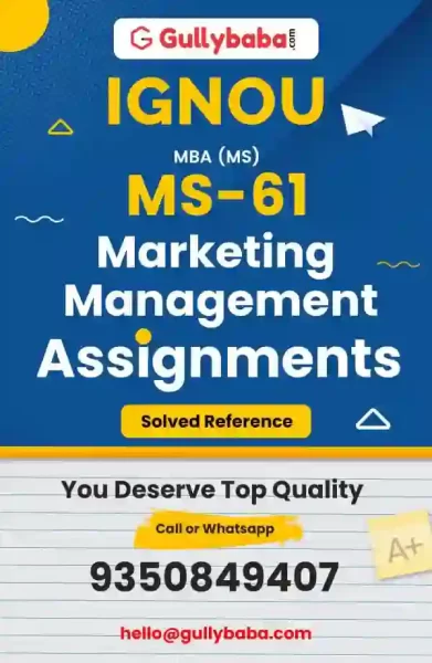 MS-61 IGNOU Solved Assignment