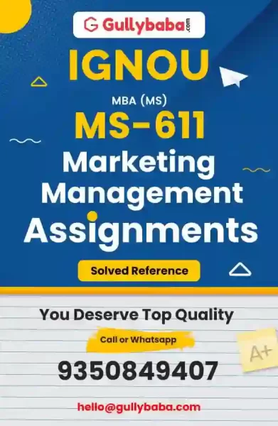 MS-611 IGNOU Solved Assignment