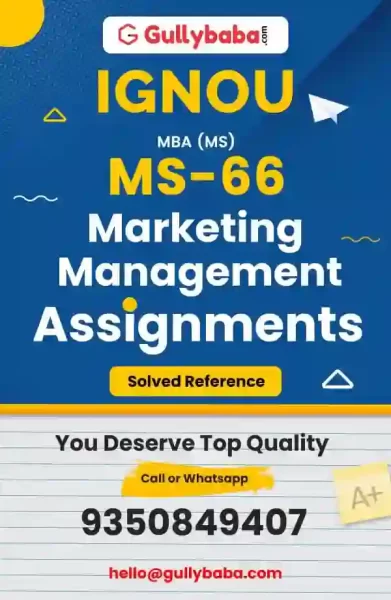 MS-66 IGNOU Solved Assignment