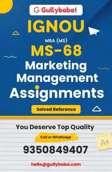 MS-68 IGNOU Solved Assignment