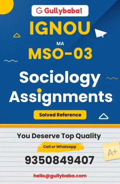 MSO-03 IGNOU Solved Assignment