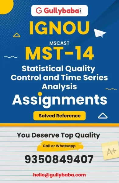 IGNOU MST-14 Solved Assignment