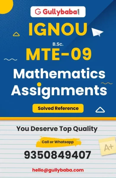 IGNOU MTE-09 Solved Assignment