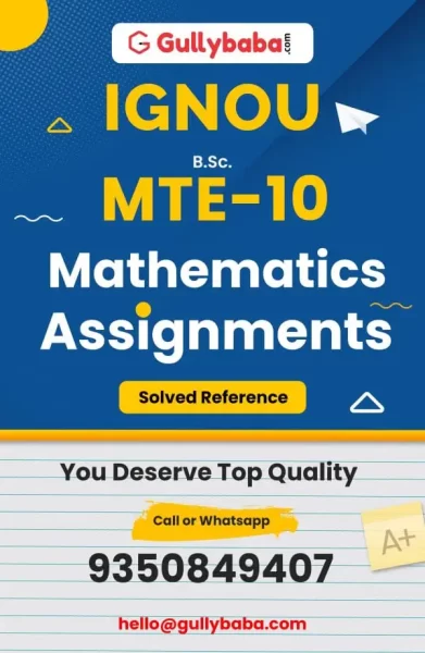 IGNOU MTE-10 Solved Assignment