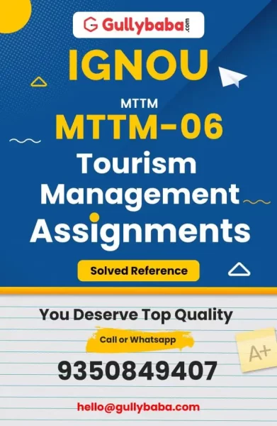 IGNOU MTTM-06 Solved Assignment