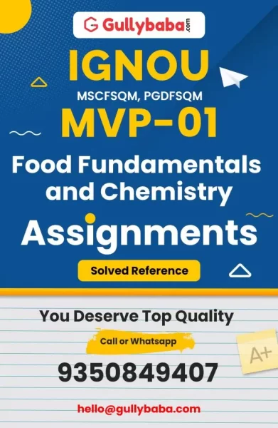 IGNOU MVP-01 Solved Assignment