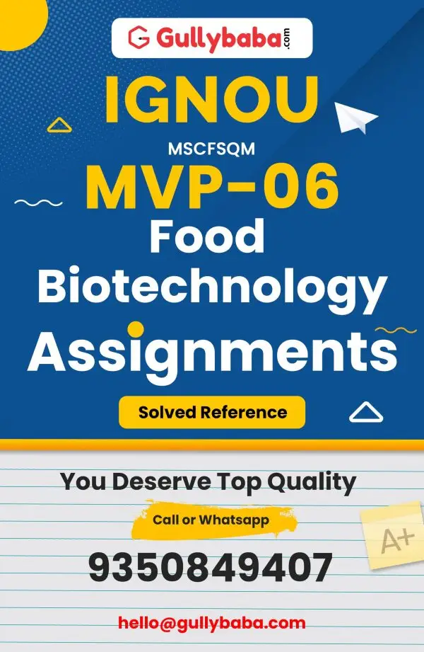 IGNOU MVP-06 Solved Assignment