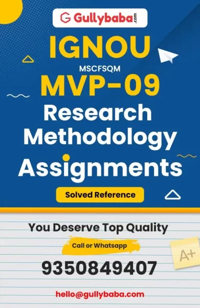 IGNOU MVP-09 Solved Assignment