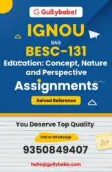 IGNOU BESC-131 Solved Assignment
