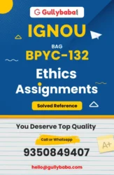 IGNOU BPYC-132 Solved Assignment
