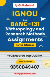 IGNOU BANC-131 Solved Assignment