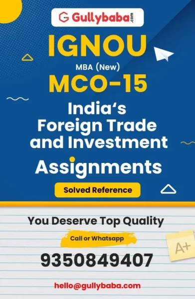 IGNOU MCO-15 Solved Assignment
