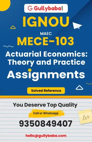 MECE-103 IGNOU Solved Assignment