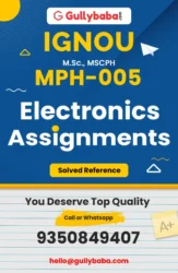 MPH-005: Electronics