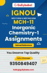 MCH-12 IGNOU Solved Assignment