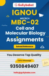 MBC 002 IGNOU Solved Assignment