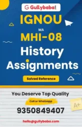 MHI-08 IGNOU Solved Assignment