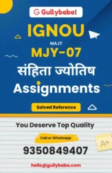 MJY 007 IGNOU Solved Assignment