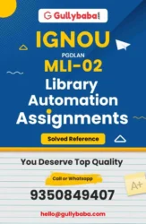 MLI 02 IGNOU Solved Assignment
