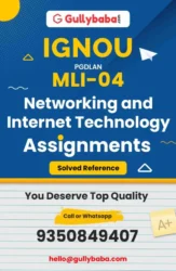MLI 04 IGNOU Solved Assignment