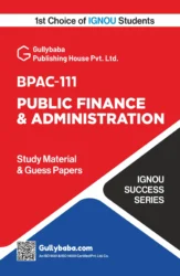 Public Finance and Administration - English