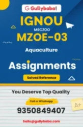 MZOE-03 IGNOU Solved Assignments