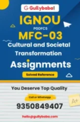 MFC-03 IGNOU Solved Assignments