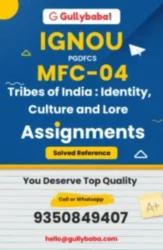MFC-04 IGNOU Solved Assignments