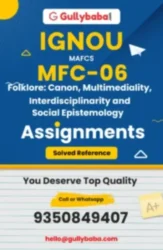 MFC-06 IGNOU Solved Assignments