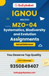 MZO-04 IGNOU Solved Assignments