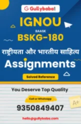 BSKG-180 IGNOU Solved Assignments
