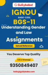 BGS-11 IGNOU Solved Assignments
