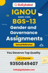 BGS-13 IGNOU Solved Assignments