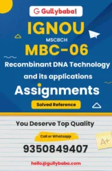 MBC-06 - Recombinant DNA Technology and its applications