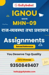 MHN-9 IGNOU Solved Assignments