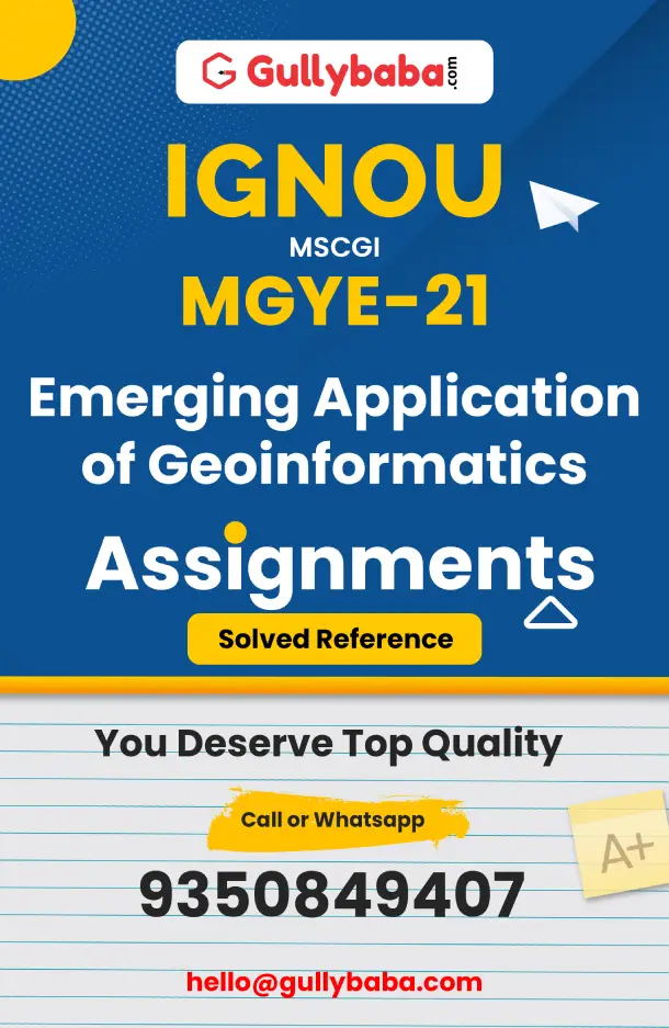 MGYE 21: Emerging application of geoinformatics