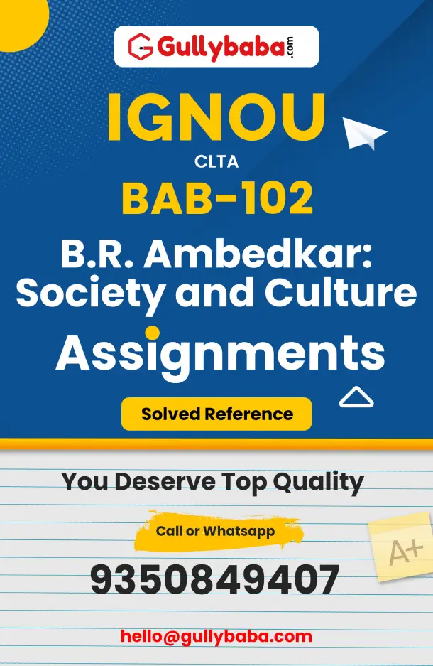 B.R. Ambedkar: Society and Culture