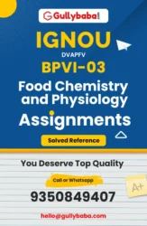 BPVI-03: Food Chemistry and Physiology